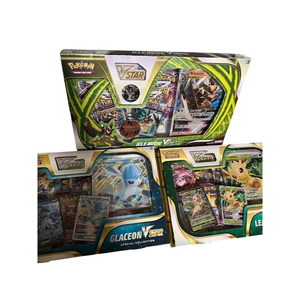 Pokémon TCG V star collection boxes lot Of 3